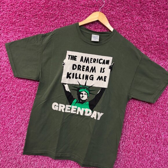 Green Day the American dream is killing me rock Tshirt size large - Picture 3 of 4